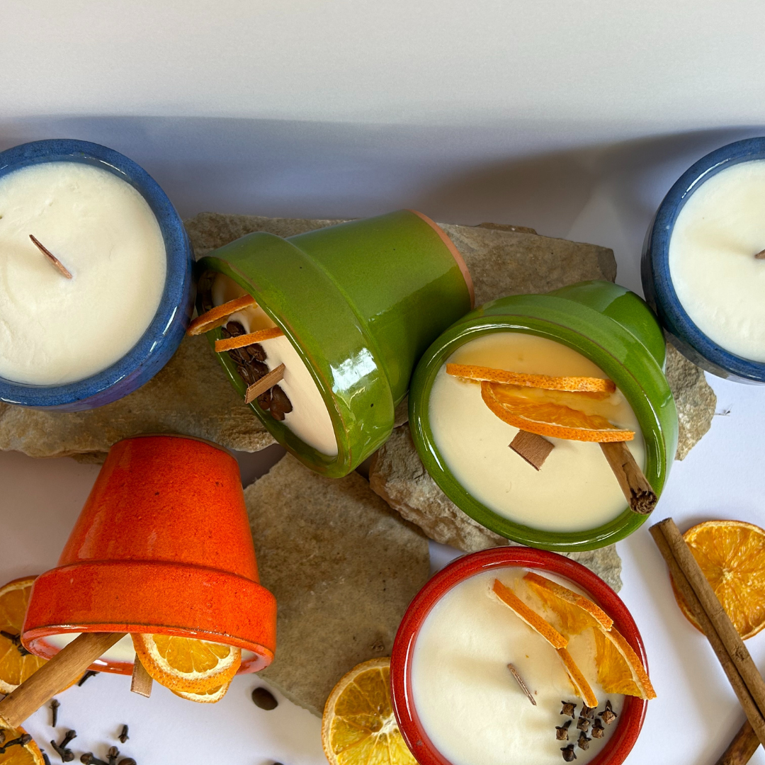 Velas decorativas Barcelona naturales hechas a mano